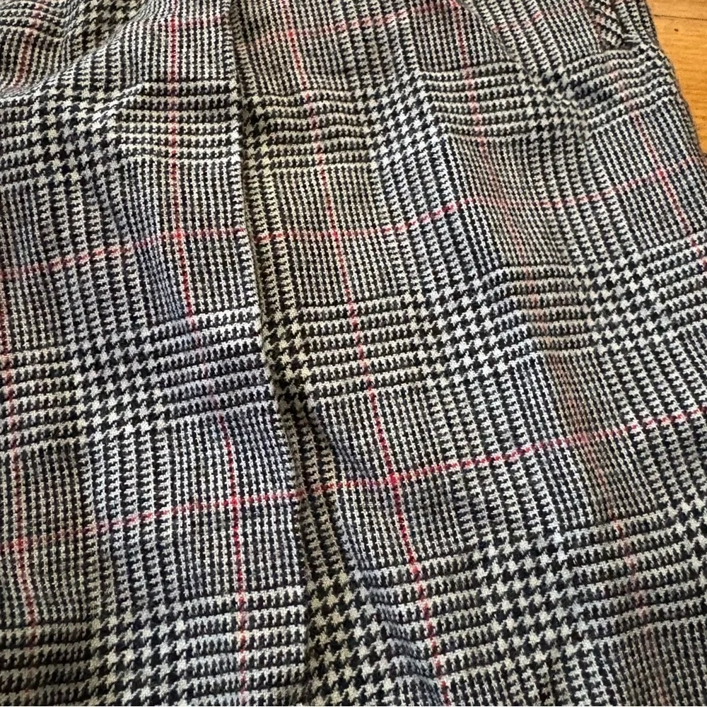 Vintage Georgio Saint Angelo Plaid Wool Pleated Shorts Size 6